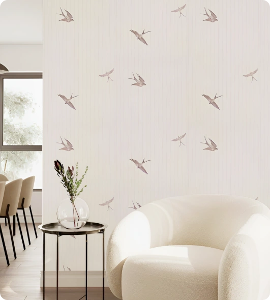 Bird with Stripe Wallpaper by marburg